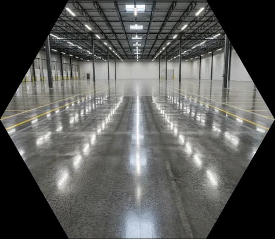Commercial warehouse floor
