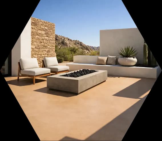 Desert landscape view