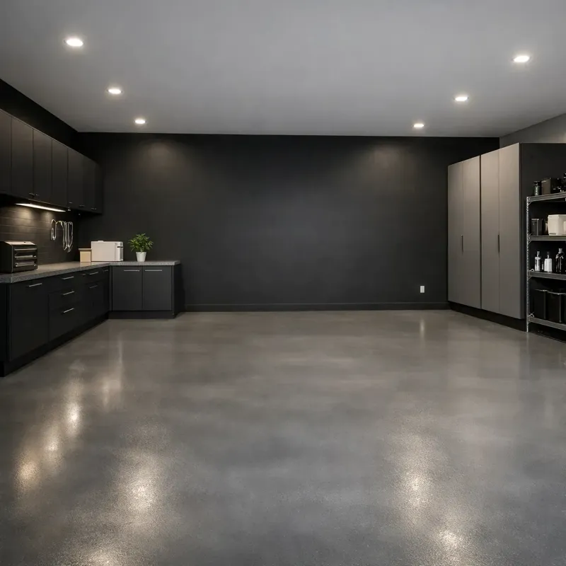 Garage Floors satin dark-grey finish