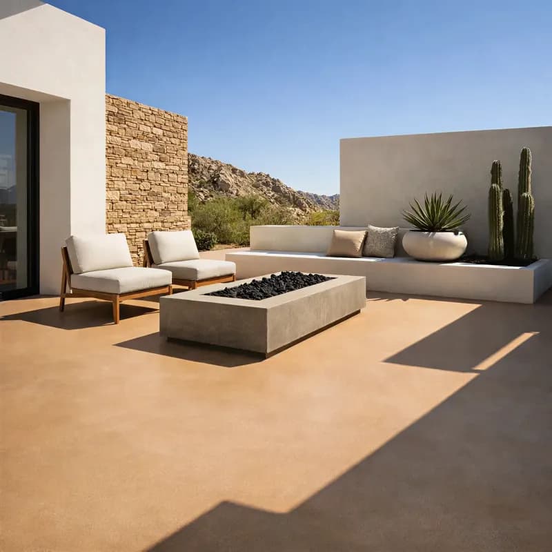 Outdoor Patios matte beige finish