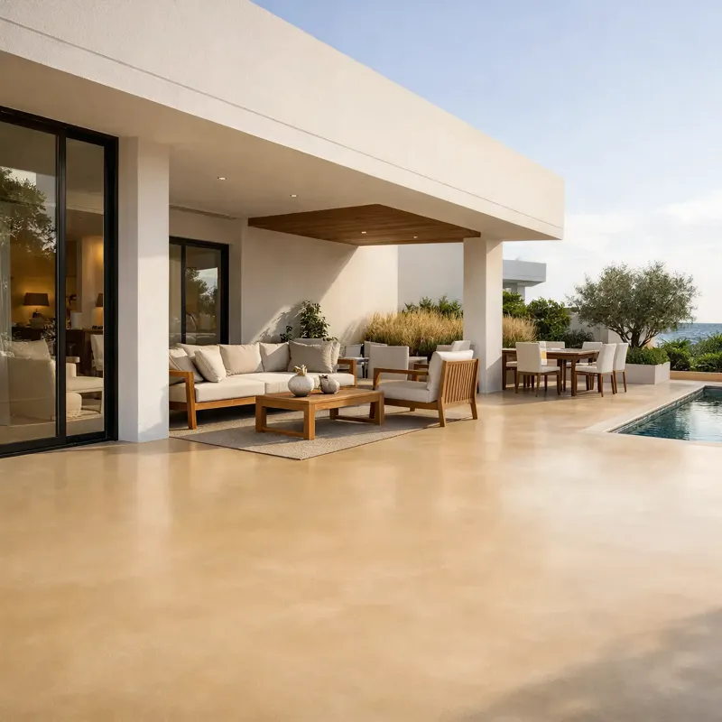 Outdoor Patios satin beige finish