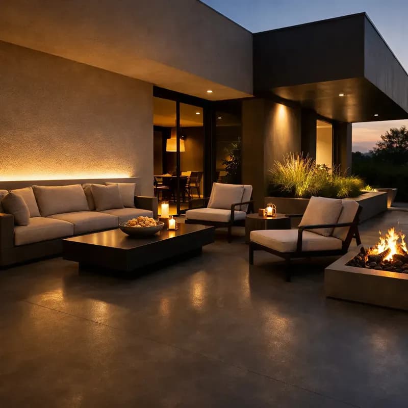 Outdoor Patios satin black finish