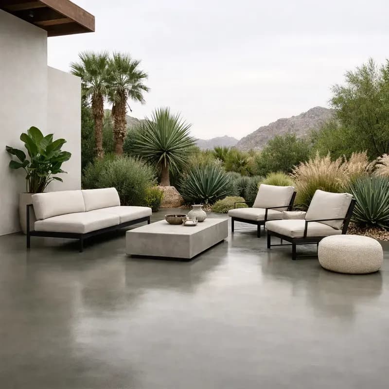 Outdoor Patios satin green finish
