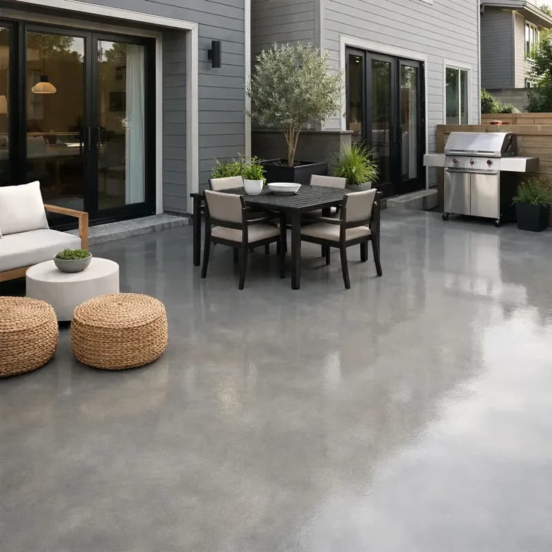Outdoor Patios satin grey finish