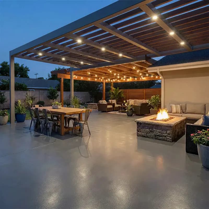 Outdoor Patios satin grey finish