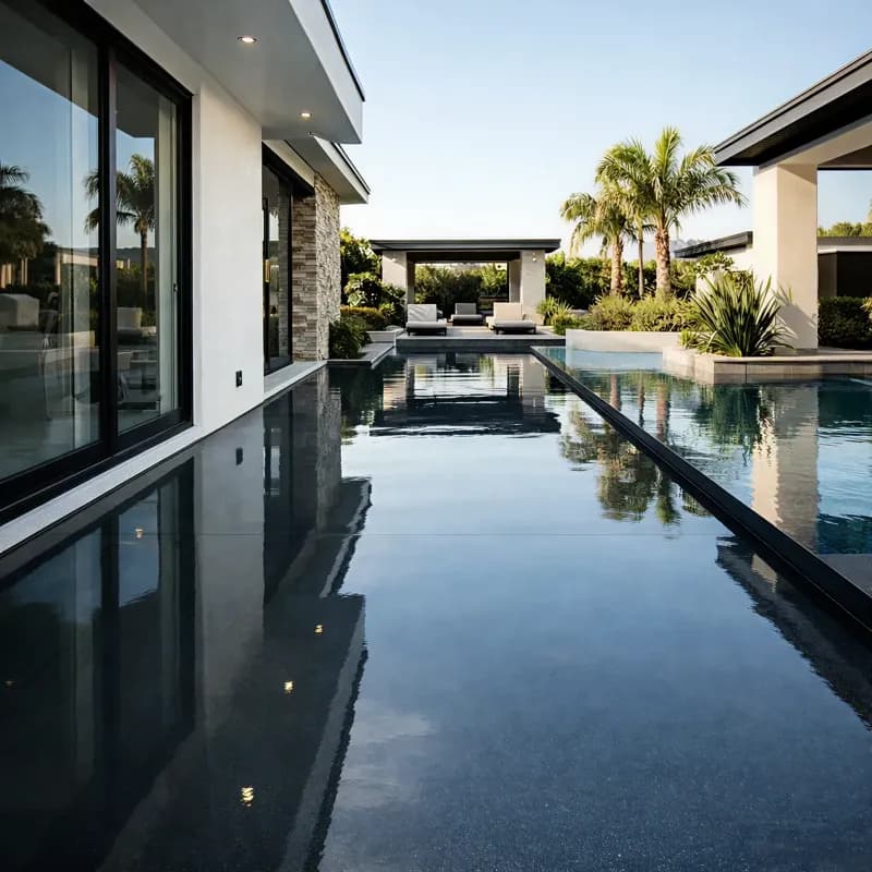 Swimming Pools gloss black finish