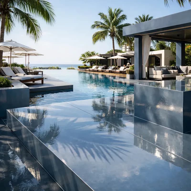 Swimming Pools gloss blue finish