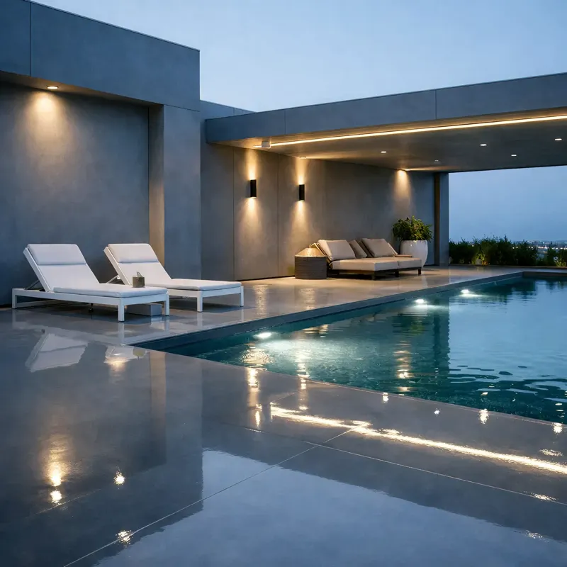 Swimming Pools gloss blue finish