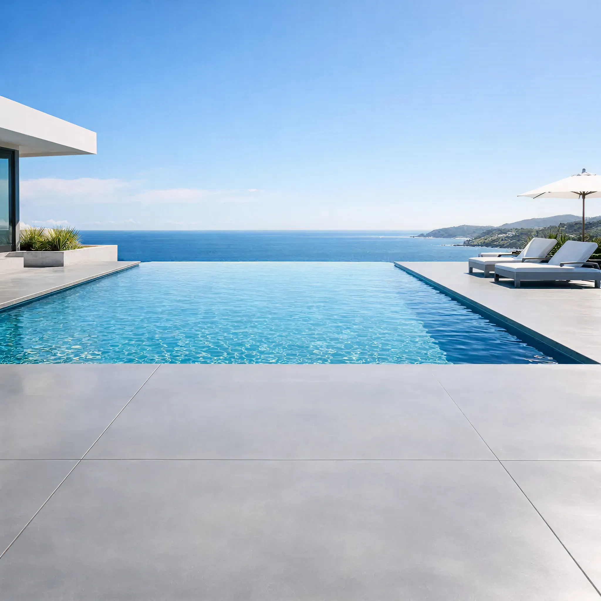 Swimming Pools matte grey finish