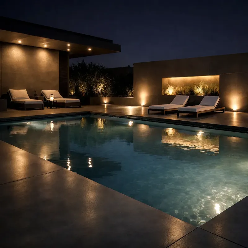 Swimming Pools satin black finish