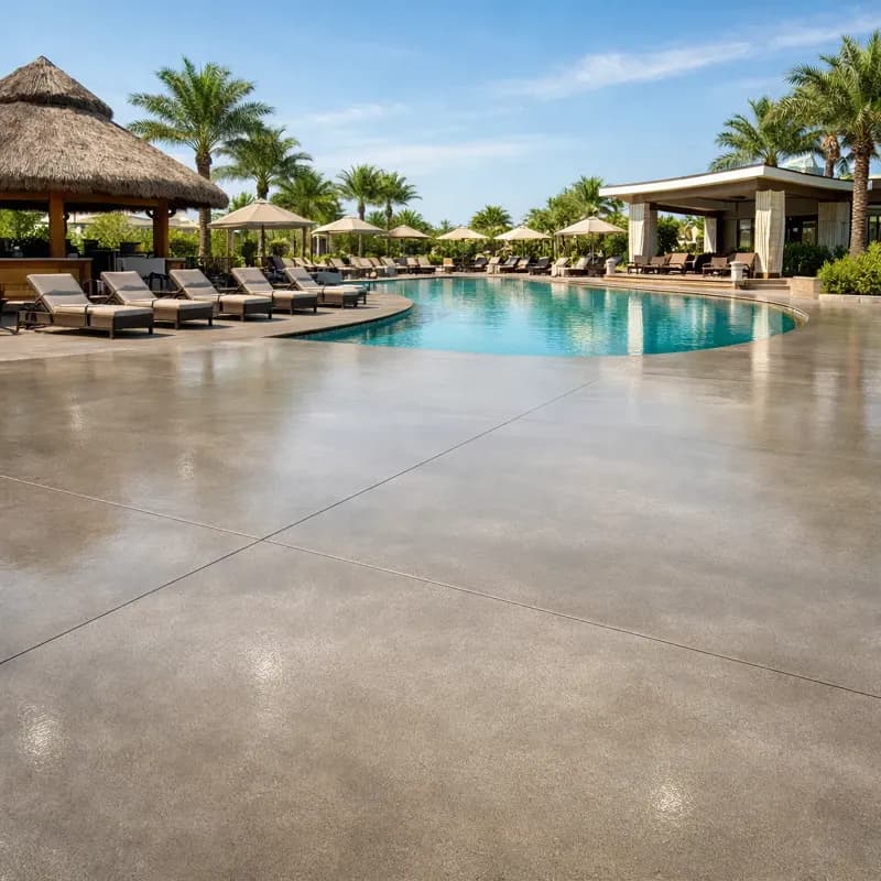 Swimming Pools satin brown finish