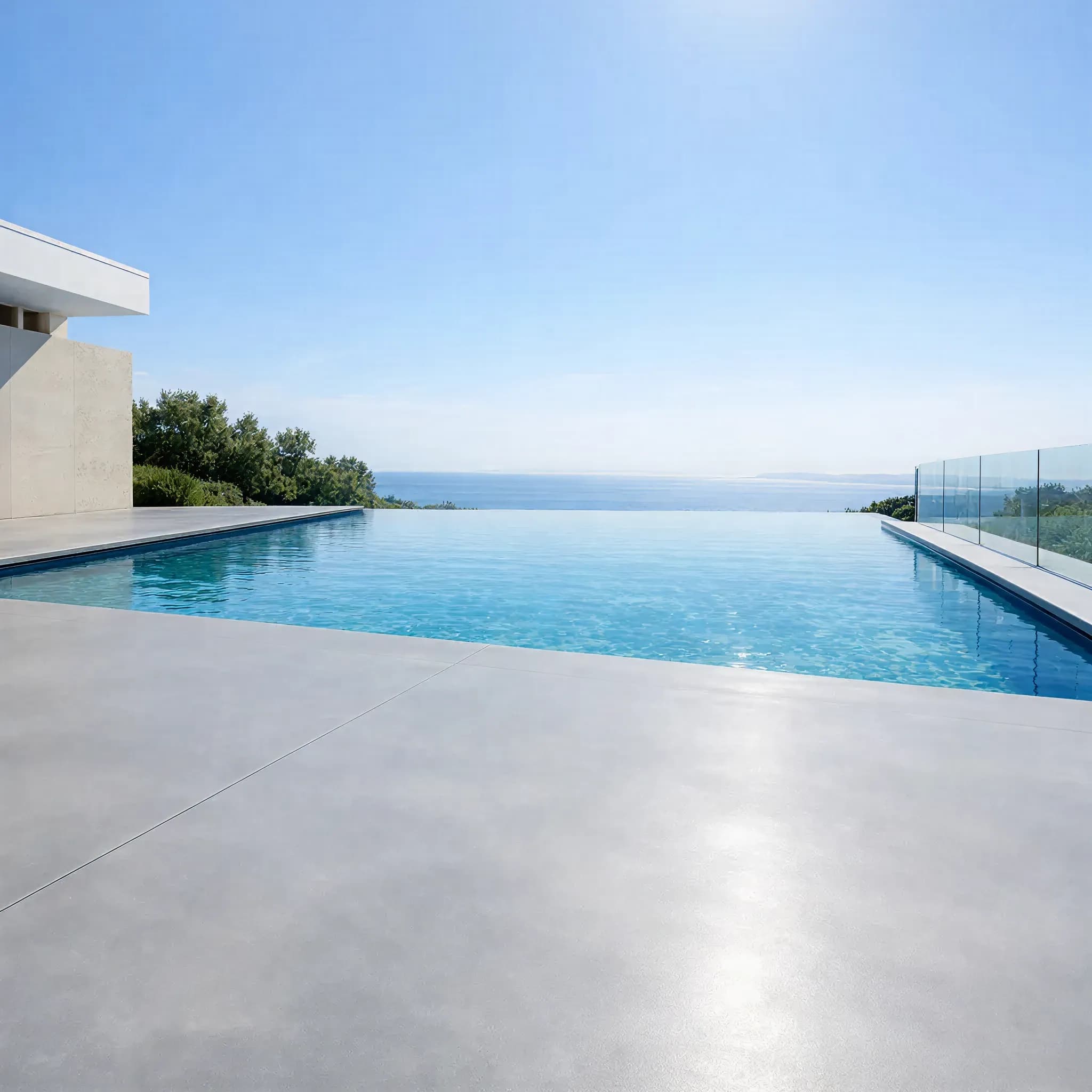 Swimming Pools satin grey finish