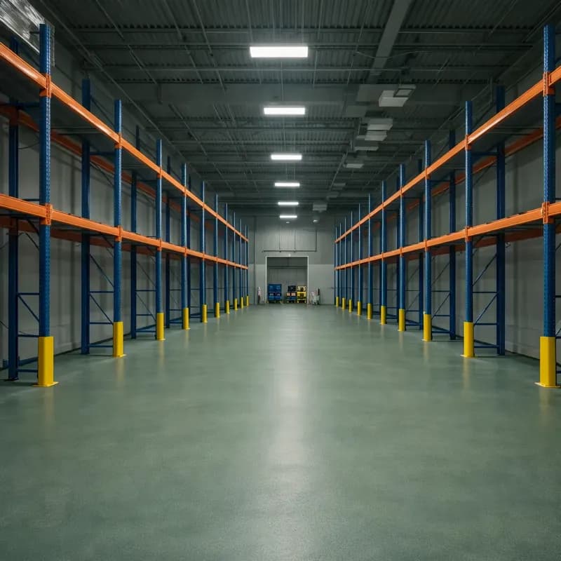 Warehouse Floors matte green finish