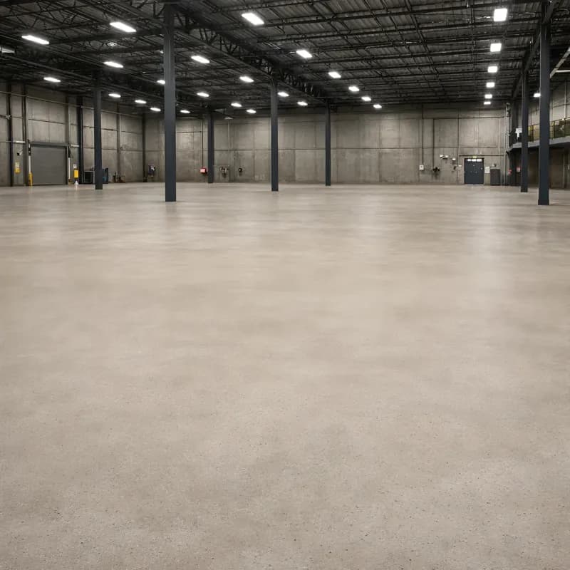 Warehouse Floors matte sand finish