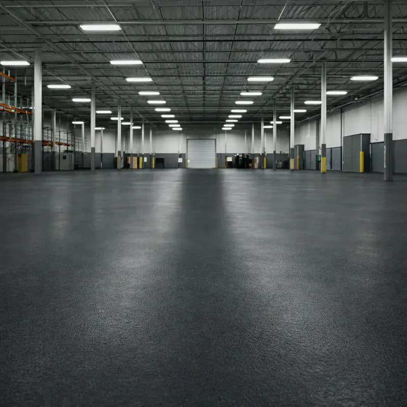 Warehouse Floors satin black finish