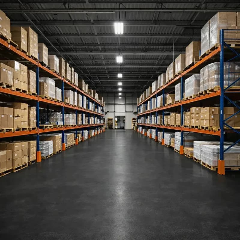 Warehouse Floors satin black finish