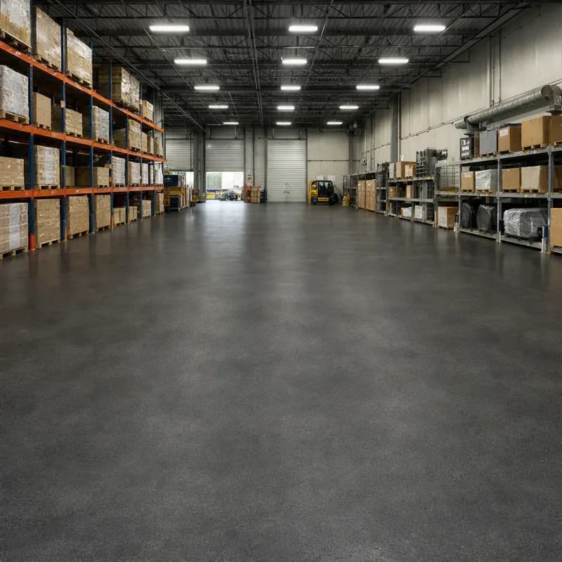 Warehouse Floors satin dark-grey finish