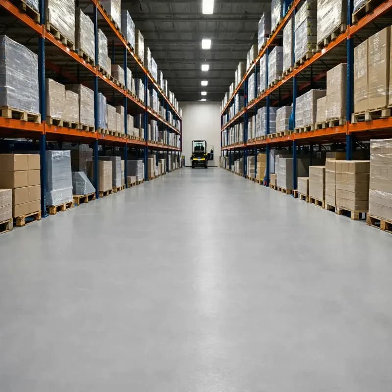 Warehouse Floors satin light-grey finish